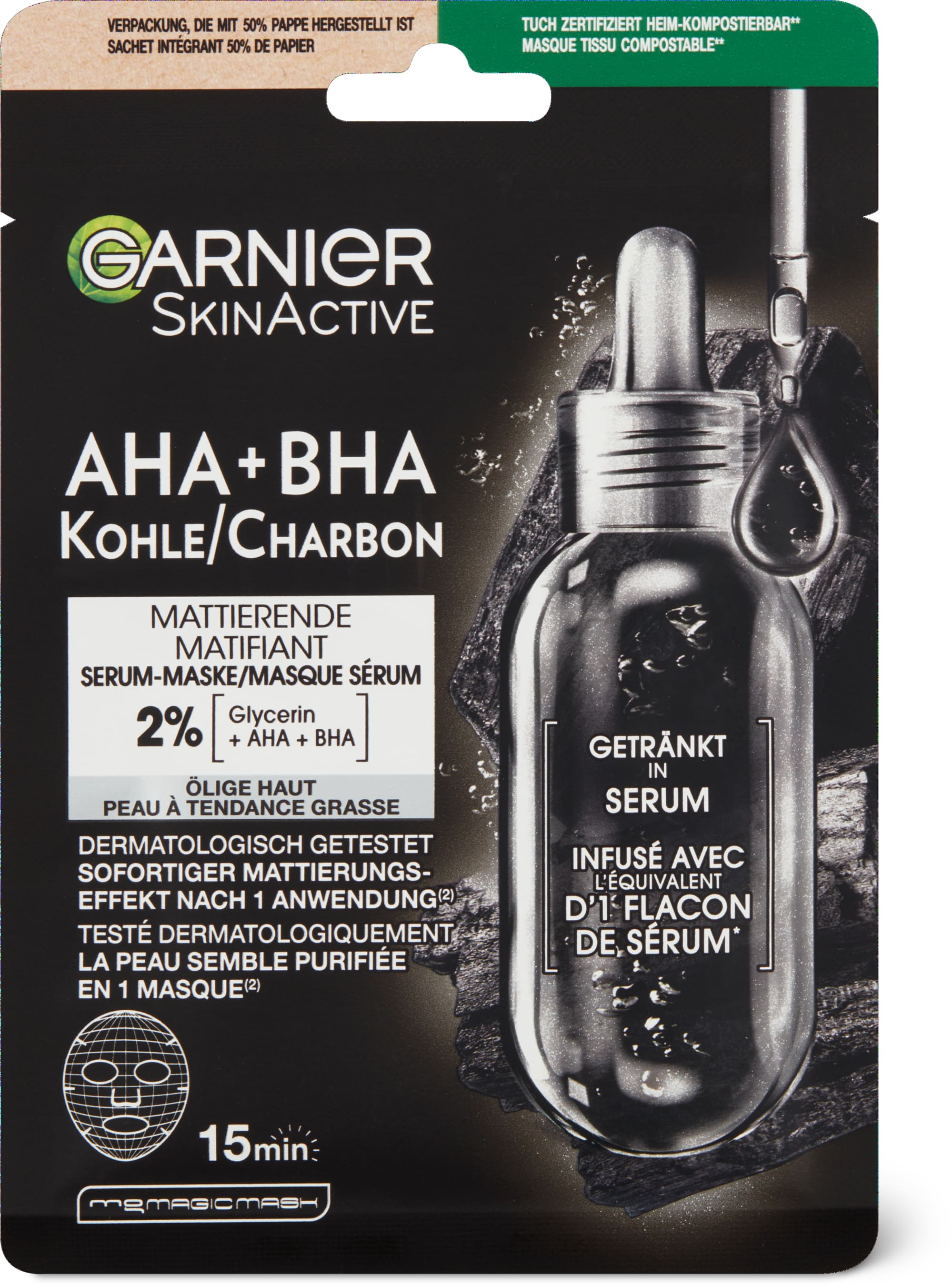 Garnier AHA + BHA mattierende Serum-Maske